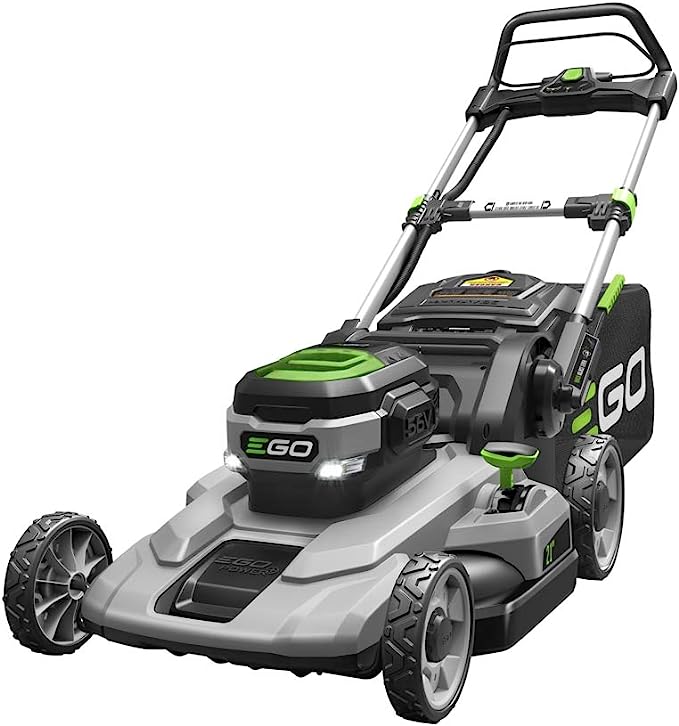 EGO Power+ LM2101 21-Inch 56-Volt Lithium-ion Cordless Lawn Mower 5.0Ah Battery and Rapid Charger Included