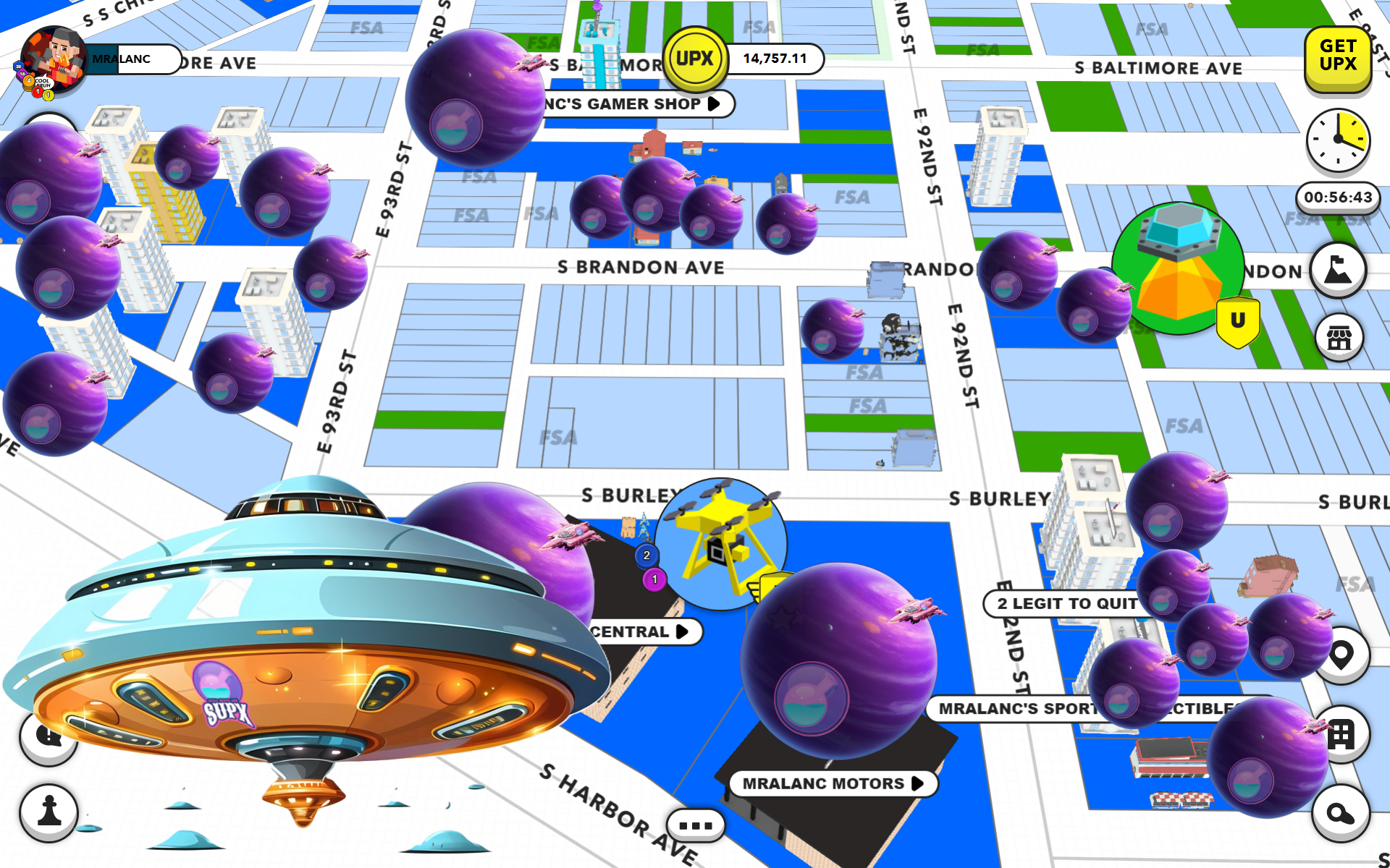 Chicago SUPX Galaxy Map